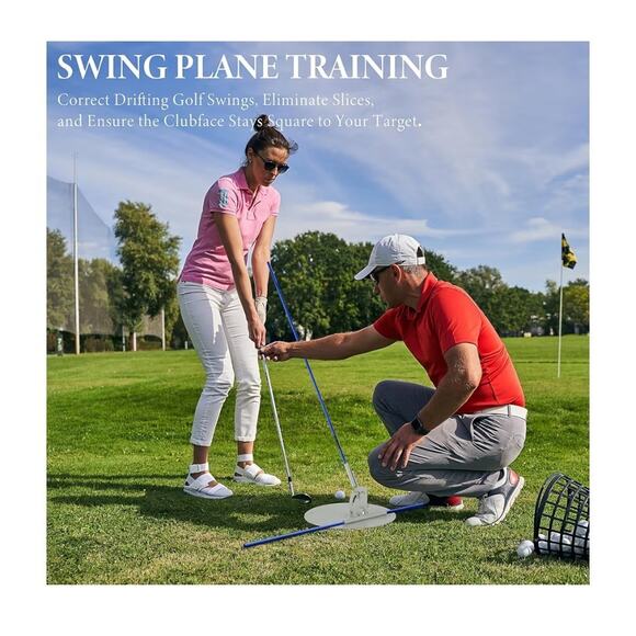 Golf Practice Swing Plane Plate Durable Metal Trainer - Picture 6 of 6